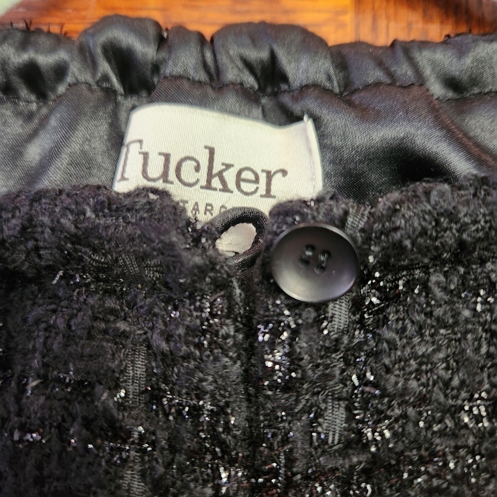 TUCKER for Target black short sleeve midi dress sparkle elastic waist size M - Picture 9 of 13